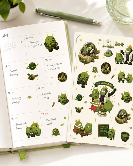 抹茶庵7周年記念 抹茶ドラゴン シール 限定500枚 | SPACE MATCHA