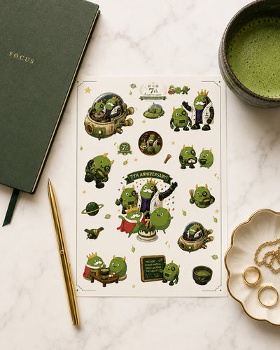 抹茶庵7周年記念 抹茶ドラゴン シール 限定500枚 | SPACE MATCHA