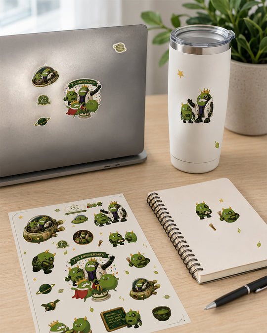 抹茶庵7周年記念 抹茶ドラゴン シール 限定500枚 | SPACE MATCHA
