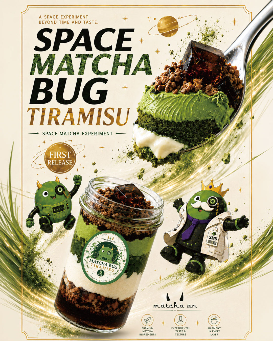 softcore ティラミスシリーズ 抹茶バスク 告白マシュ こたえマシュ 抹茶バグティラミス｜黒蜜・マスカルポーネ・琥珀ジュレの多層スイーツ